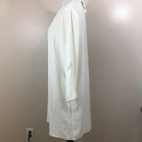 Express Ivory Tie Sleeve Dress. Medium NWT - Picture 2 of 3